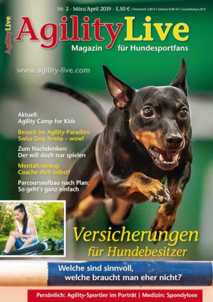 AgilityLive Ausgabe 02/2019 Hundesportmagazin