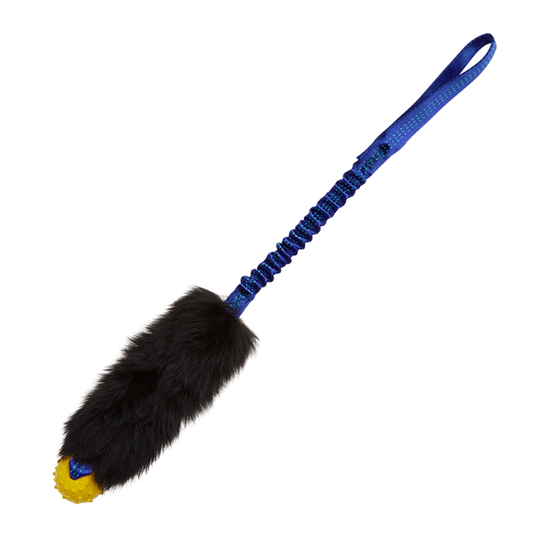 Schaffell Bungee Tug mit Ball Hundespielzeug